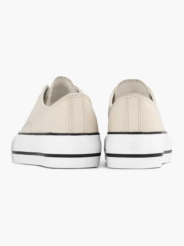 Dames Graceland Beige Canvas Sneaker