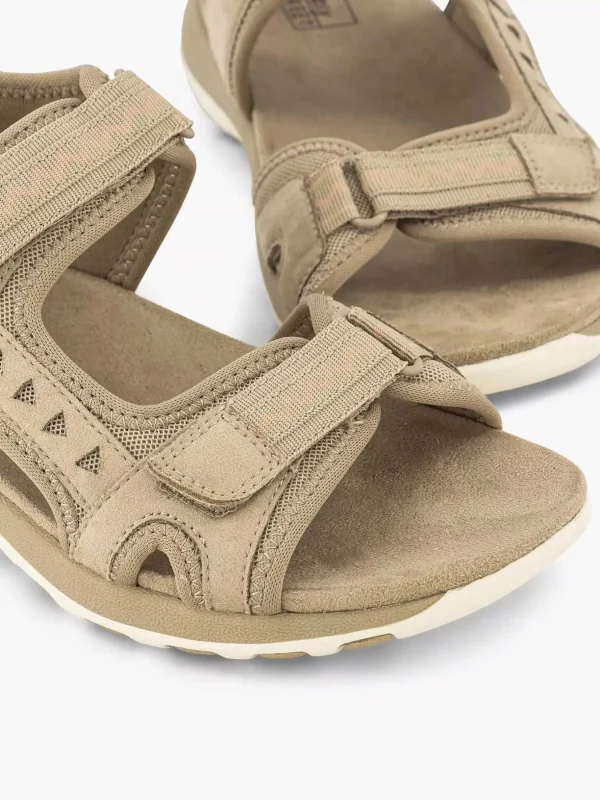 Dames Easy Street Beige Comfort Sandaal