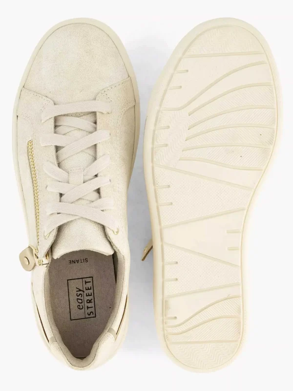 Dames Easy Street Beige Comfort Sneaker