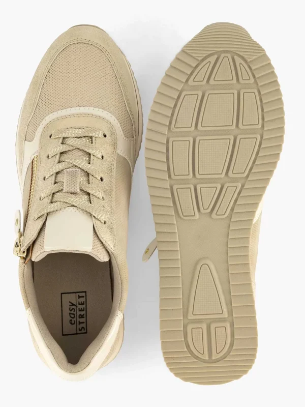 Dames Easy Street Beige Comfort Sneaker
