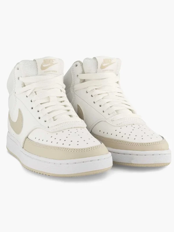Dames Nike Beige Court Vision Mid