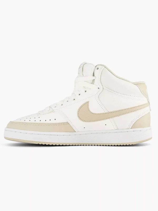 Dames Nike Beige Court Vision Mid