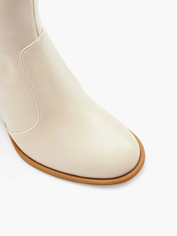 Dames Graceland Beige Enkellaars Hak