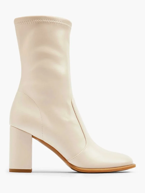 Dames Graceland Beige Enkellaars Hak