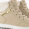 Dames Graceland Beige Hoge Sneaker