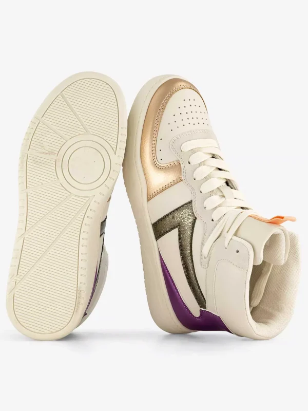 Dames Oxmox Beige Hoge Sneaker
