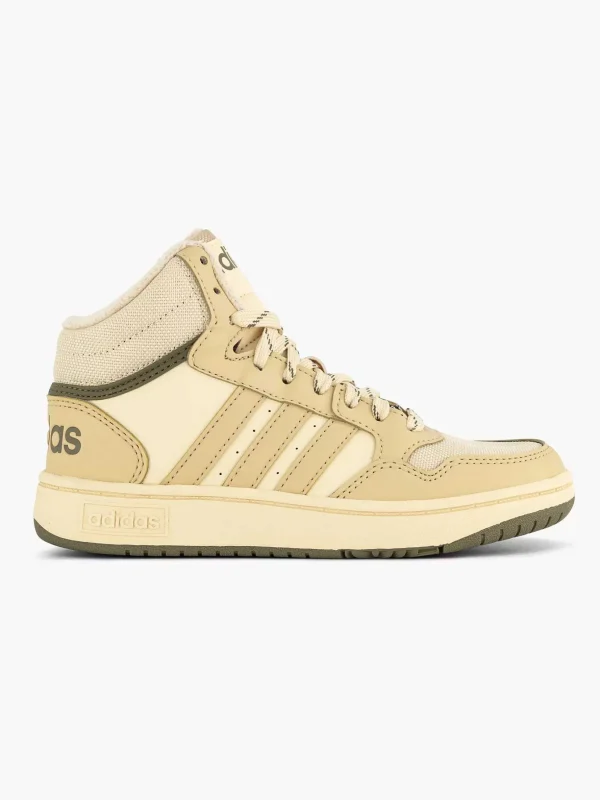 Kinderen adidas Beige Hoops Mid 3.0 K