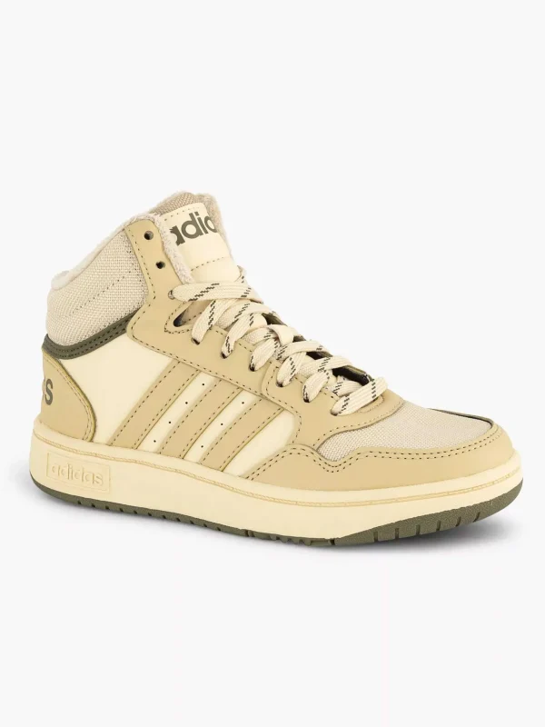 Kinderen adidas Beige Hoops Mid 3.0 K