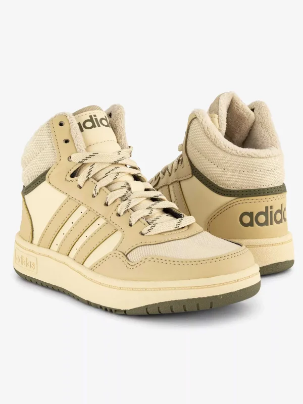 Kinderen adidas Beige Hoops Mid 3.0 K