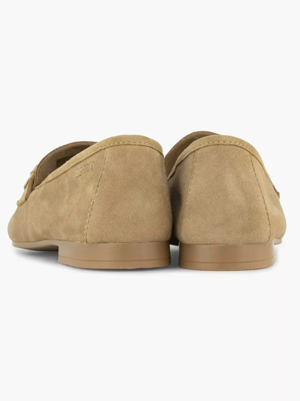 Dames Esprit Beige Leren Loafer