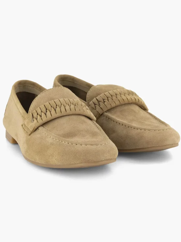 Dames Esprit Beige Leren Loafer