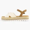 Dames Esprit Beige Platform Sandaal