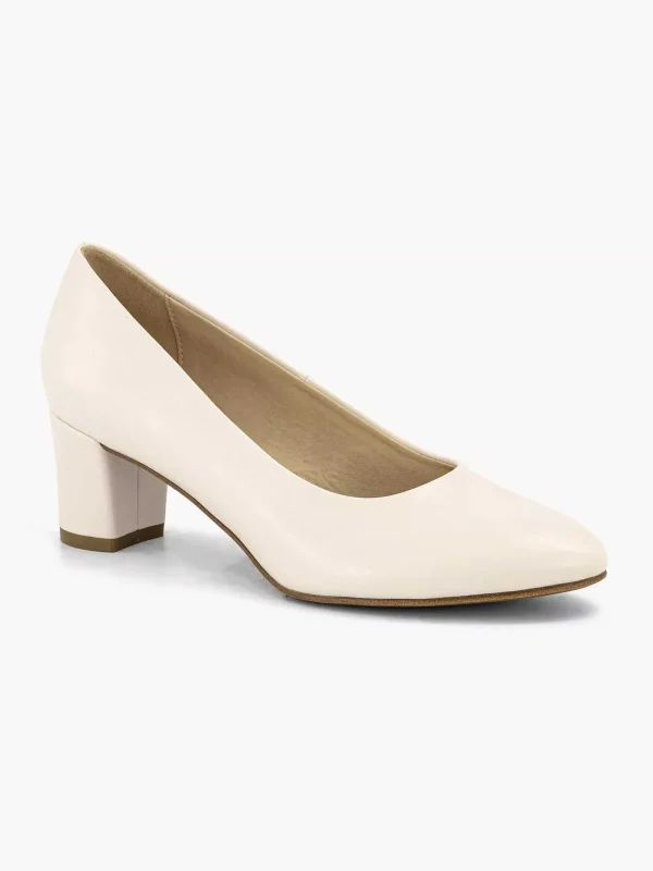 Dames Graceland Beige Pump Blokhak