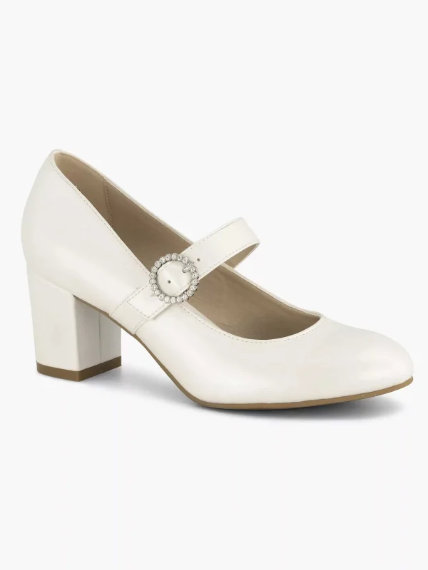 Dames Graceland Beige Pump Gesp