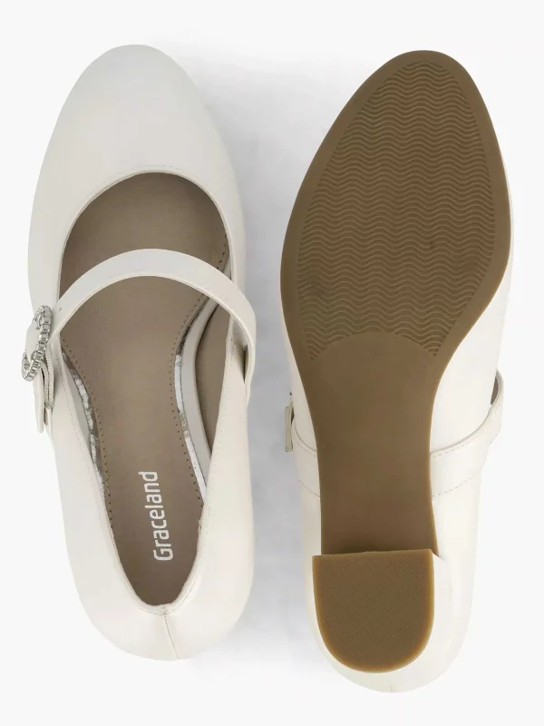 Dames Graceland Beige Pump Gesp