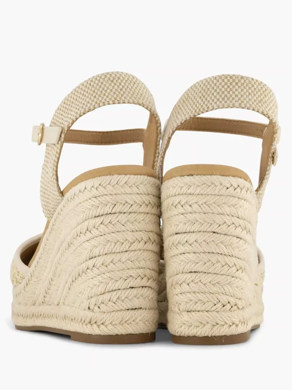 Dames Graceland Beige Sandaal Sleehak