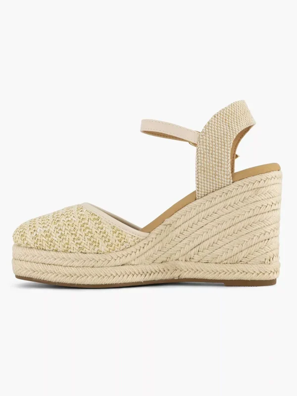 Dames Graceland Beige Sandaal Sleehak