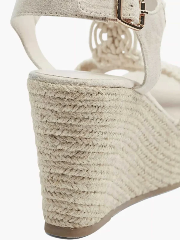 Dames Graceland Beige Sandalette Sleehak