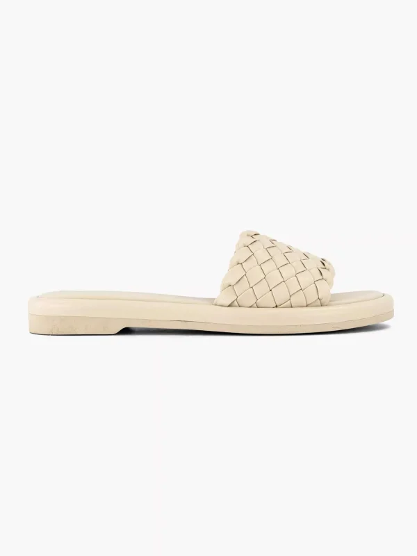 Dames Graceland Beige Slipper Gevlochten