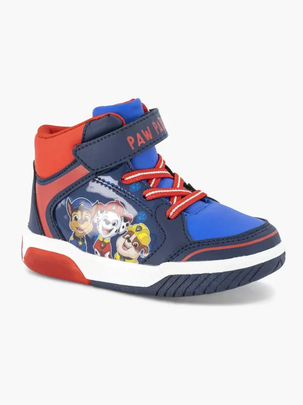 Kinderen PAW Patrol Blauwe Hoge Sneaker Lichtjes
