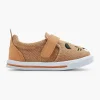 Kinderen Bobbi-Shoes Cognac Canvas Instapper Beer