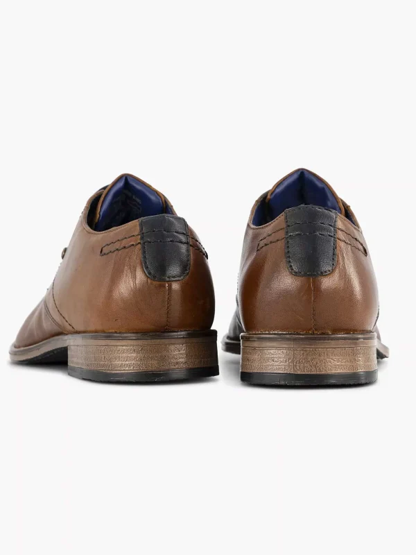 Heren Bugatti Cognac Leren Veterschoen