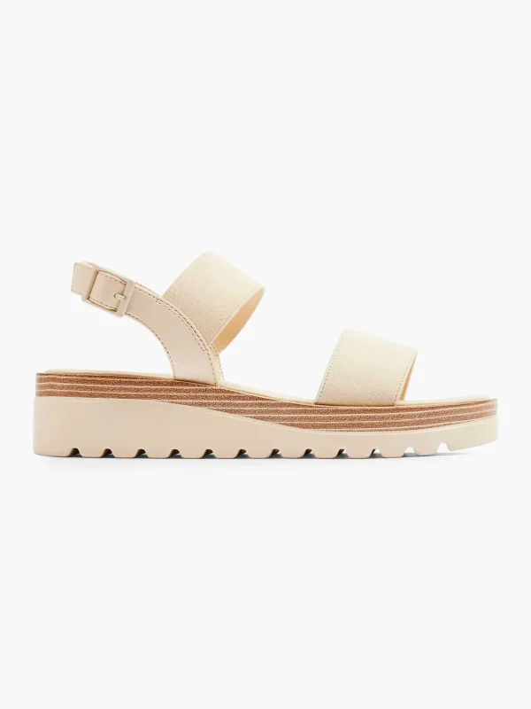 Dames Graceland Creme Platform Sandaal