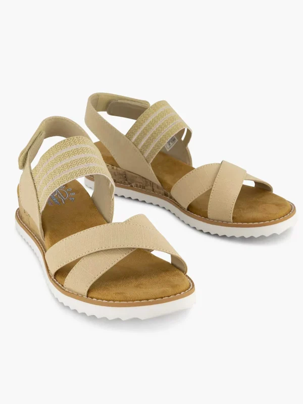 Dames Skechers Creme Sandaal
