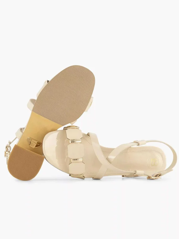 Dames Laura Biagiotti Creme Sandalette