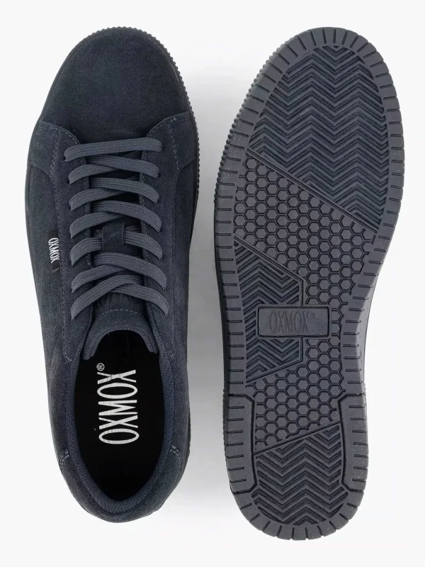 Heren Oxmox Donkerblauwe Suede Sneaker