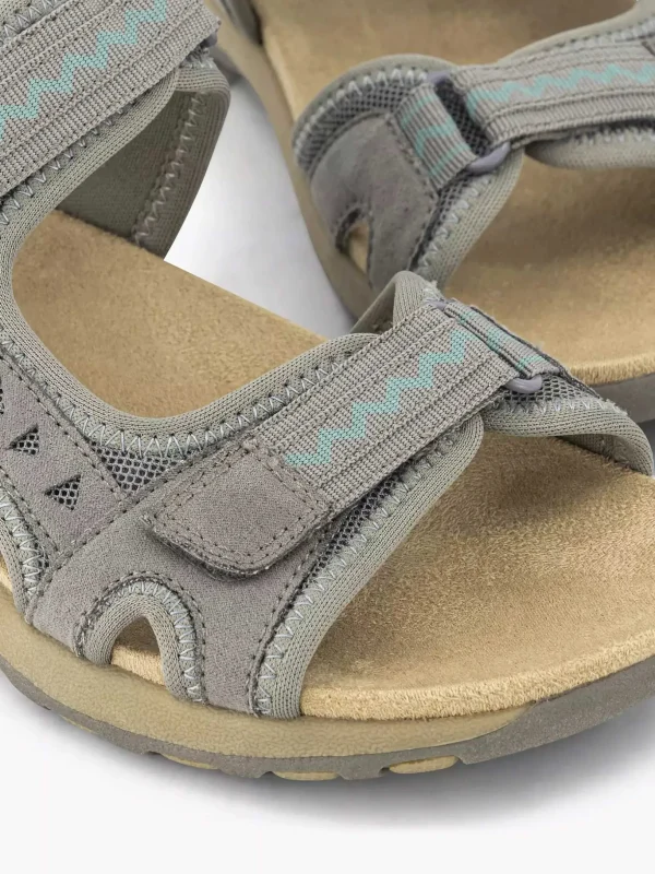 Dames Easy Street Grijze Comfort Sandaal