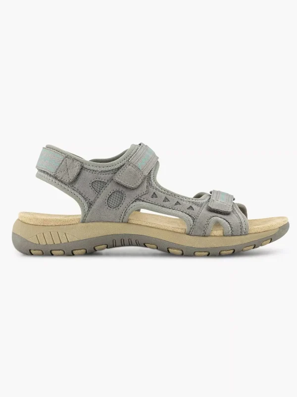 Dames Easy Street Grijze Comfort Sandaal