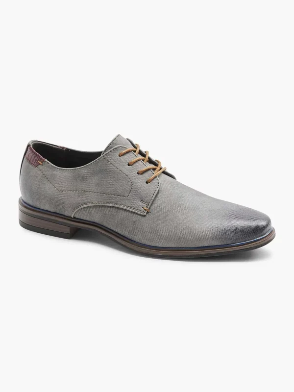 Heren AM SHOE Grijze Veterschoen