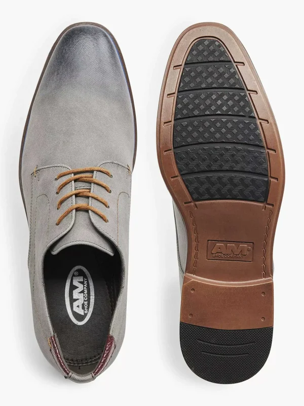 Heren AM SHOE Grijze Veterschoen