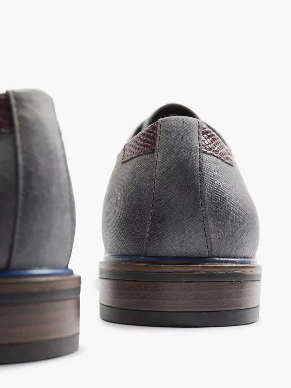 Heren AM SHOE Grijze Veterschoen