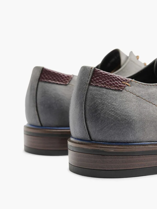 Heren AM SHOE Grijze Veterschoen