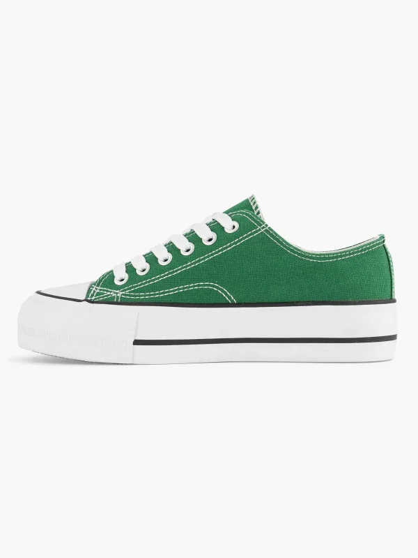 Dames Graceland Groene Canvas Sneaker