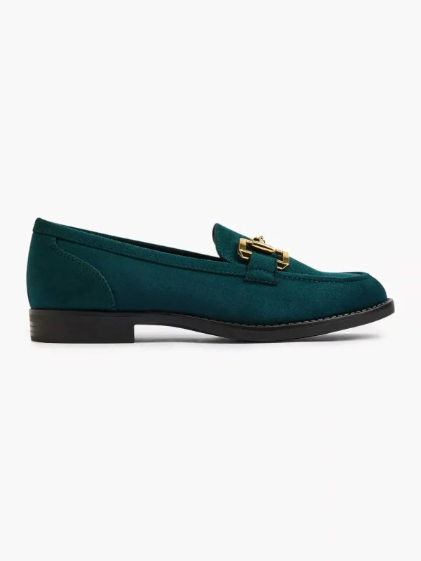 Dames Graceland Groene Loafer Sierketting