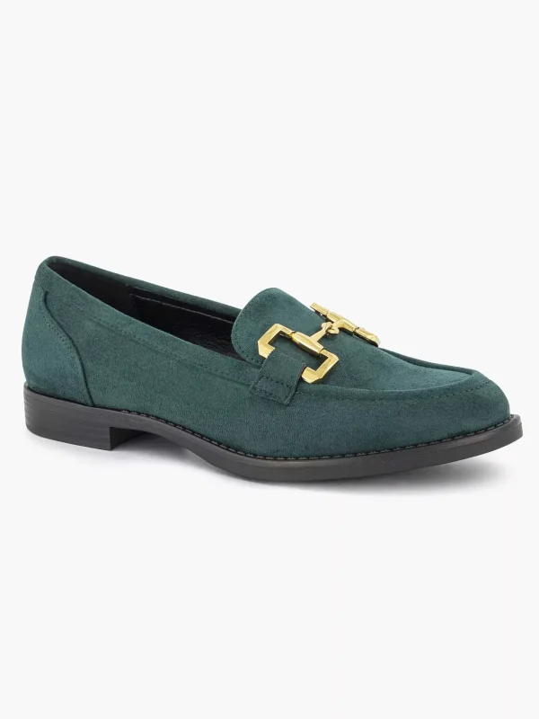 Dames Graceland Groene Loafer Sierketting