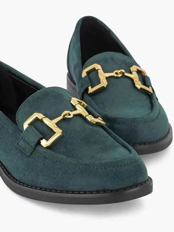 Dames Graceland Groene Loafer Sierketting