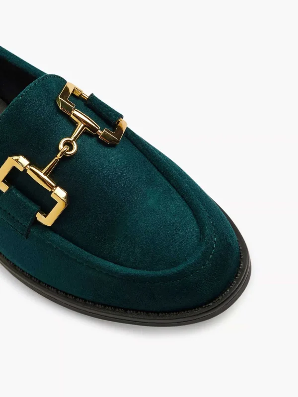 Dames Graceland Groene Loafer Sierketting