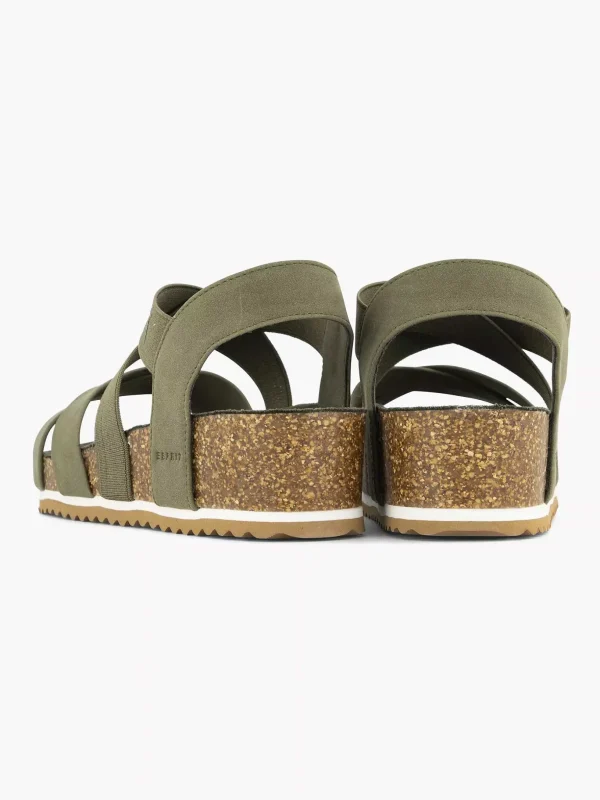 Dames Esprit Groene Sandaal