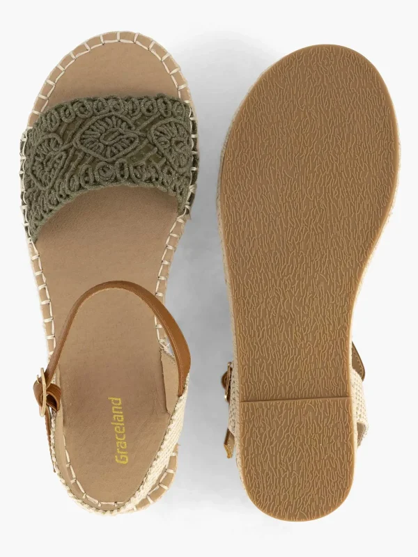 Dames Graceland Khaki Sandaal