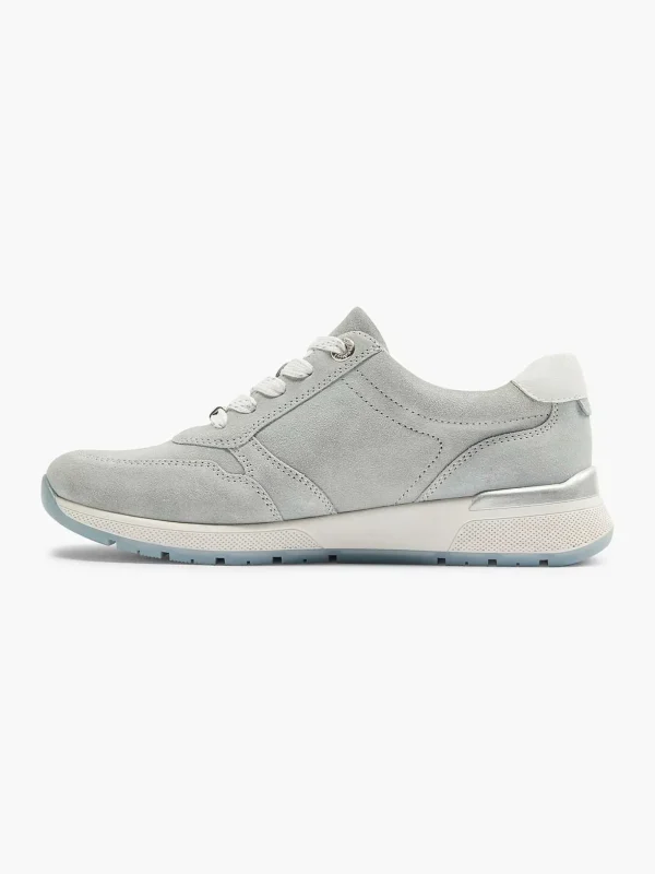 Dames Medicus Lichtblauwe Leren Sneaker