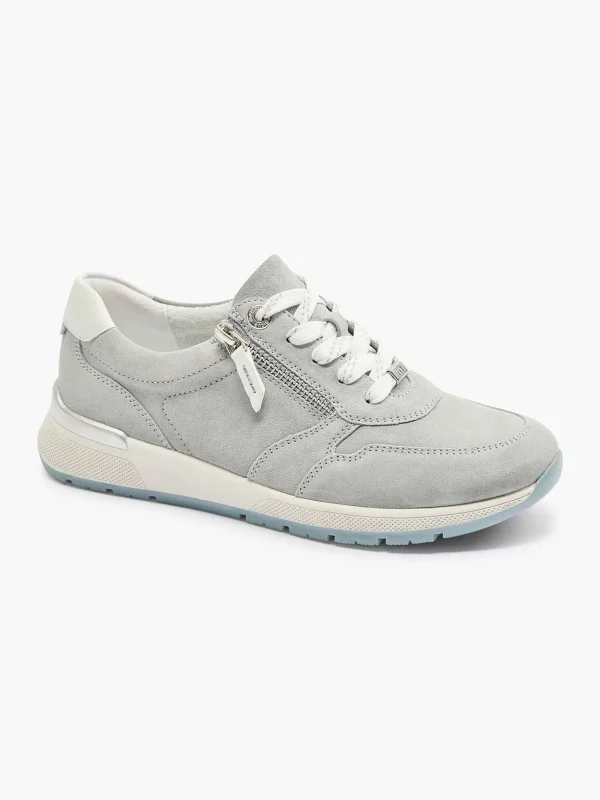 Dames Medicus Lichtblauwe Leren Sneaker