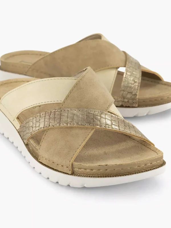Dames Easy Street Lichtbruine Comfort Slipper