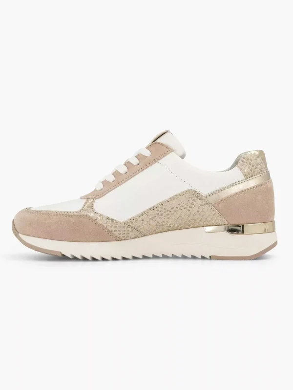 Dames Medicus Roze Leren Sneaker
