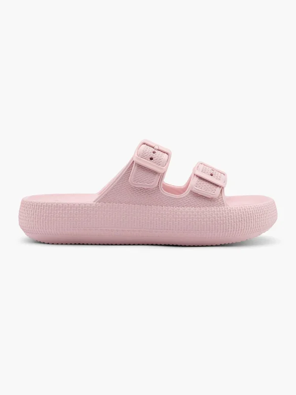 Dames Blue Fin Roze Slipper