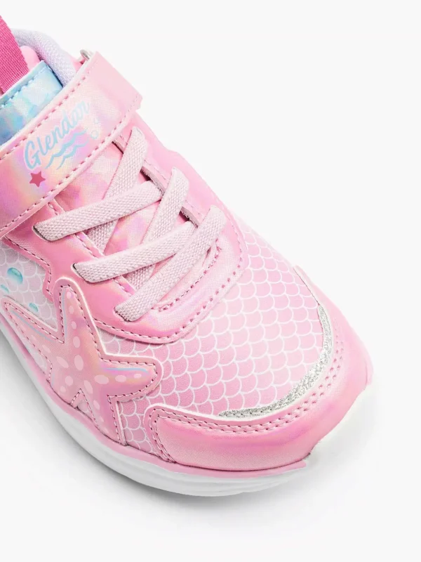 Kinderen Graceland Roze Sneaker Met Lichtjes Zeemeermin