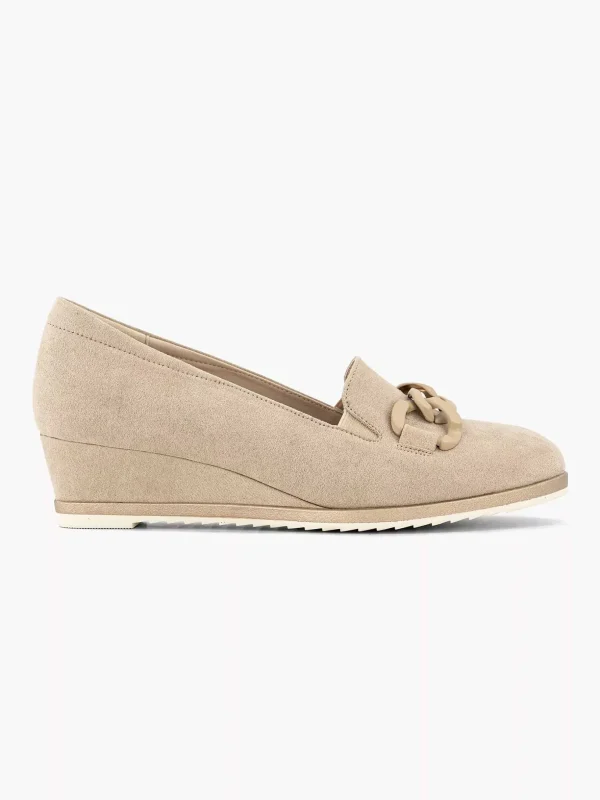 Dames Graceland Taupe Pump Sleehak